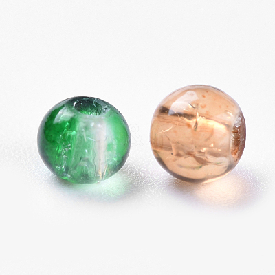 Baking Paint Crackle Glass Beads DGLA-X0006-4mm-10-1