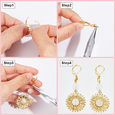 60Pcs 304 Stainless Steel Leverback Earring Findings STAS-SP0001-21G-1