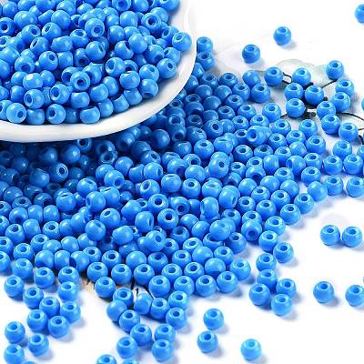 Baking Paint Glass Seed Beads SEED-H002-I-B505-1