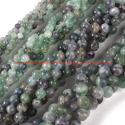Natural Fluorite Beads Strands G-P530-B04-04-1