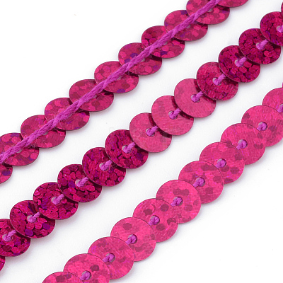 Eco-Friendly Plastic Paillette Beads PVC-Q092-6mm-P50108-1