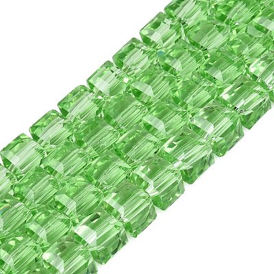 Transparent Glass Beads Strands GLAA-R041-8x8mm-A14-1