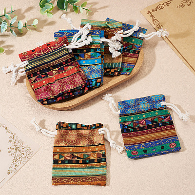 10Pcs Ethnic Style Cotton & Linen Storage Bags ABAG-TADJ0001-04B-1