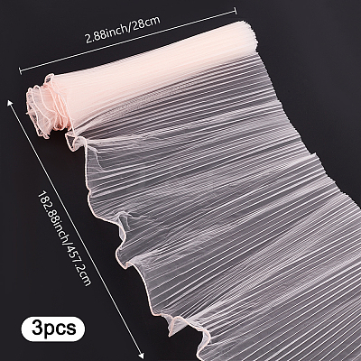 Polyester Flower Bouquet Wrapping Mesh Paper DIY-WH0542-37C-1