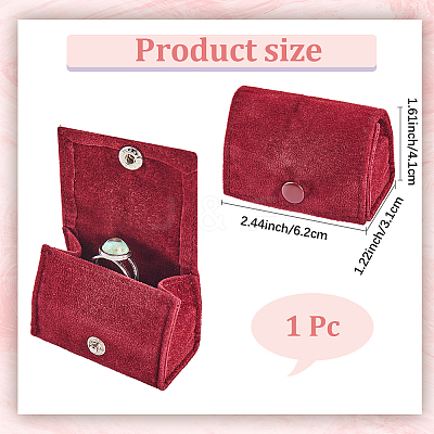 1Pc Arch Velvet Jewelry Storage Boxes CON-GF0001-17B-1