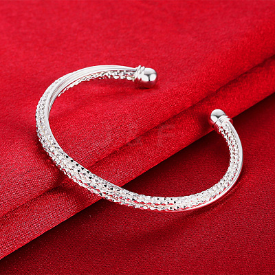 Trendy Brass Cuff Bangles BJEW-BB31070-1