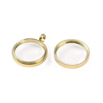 Ion Plating(IP) 304 Stainless Stee Locket Pendants STAS-S132-15G-03-1