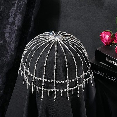 Alloy Rhinestone Headbands AJEW-WH20020-247P-1
