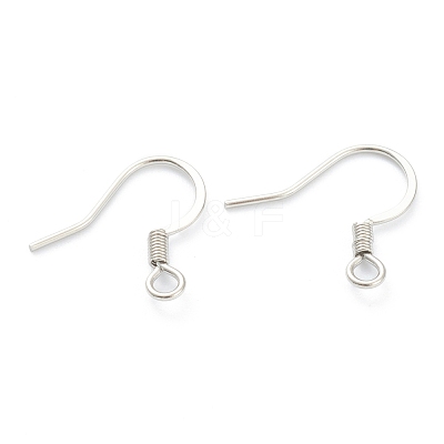 Tarnish Resistant 316 Surgical Stainless Steel Earring Hooks STAS-M288-08P-1