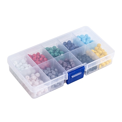 Opaque Solid Color Glass Beads EGLA-X0006-01D-6mm-1