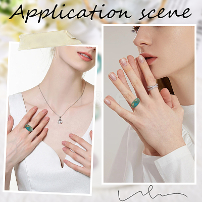 12Pcs 12 Colors Resin Finger Rings RJEW-SC0001-34-1