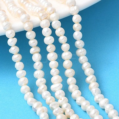 Natural Cultured Freshwater Pearl Beads Strands PEAR-I007-07Q-02B-1
