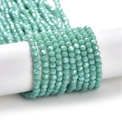 Electroplate Opaque Glass Beads Strands EGLA-A035-P3mm-A14-1