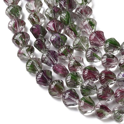 Inner Flower Handmade Lampwork Beads Strands LA-CBA3F7A-02H-1