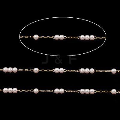 Natural Pearl Beaded Chains CHC-M025-66G-1