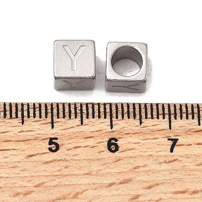 304 Stainless Steel European Beads STAS-D382-02Y-P-1
