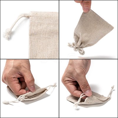 Cotton Packing Pouches Drawstring Bags X-ABAG-R011-8x10-1