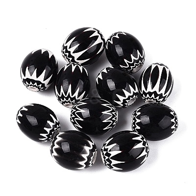 Handmade Millefiori Glass Barrel Beads LA-N002-19F-1