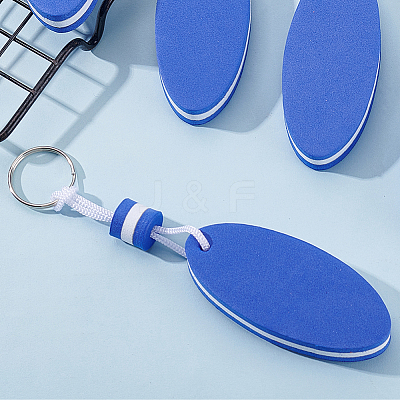 10Pcs Iron Plastic Keychains KEYC-GF0001-27B-1