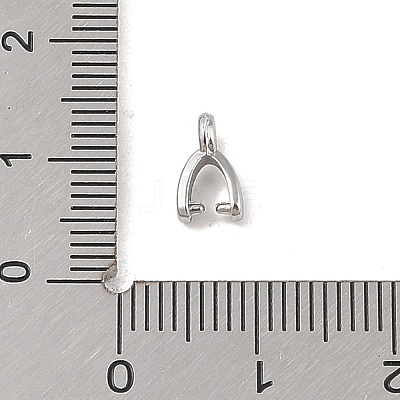 Non-Tarnish 304 Stainless Steel Ice Pick Pinch Bails STAS-Z058-01P-04-1