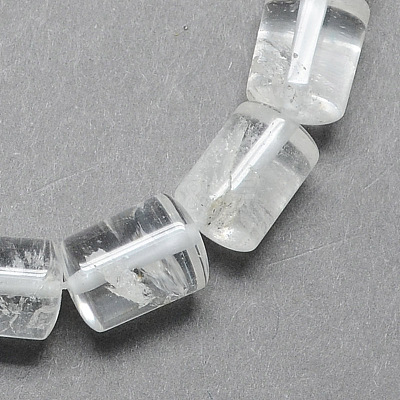 Natural Quartz Crystal Column Beads Strands X-G-S115-18-1