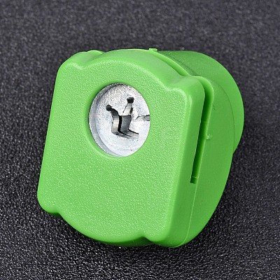 Random Single Color or Random Mixed Color Mini Plastic Craft Paper Punch Sets for Scrapbooking & Paper Crafts AJEW-L051-06-1