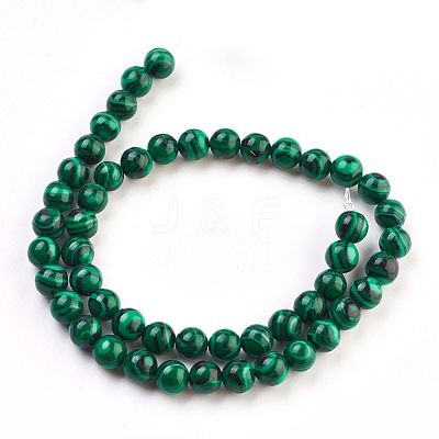 Synthetic Malachite Beads Strands X-TURQ-N006-8-1
