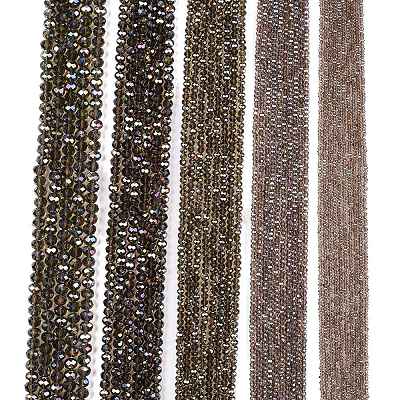 Electroplate Glass Beads Strands EGLA-A034-T8mm-B19-1