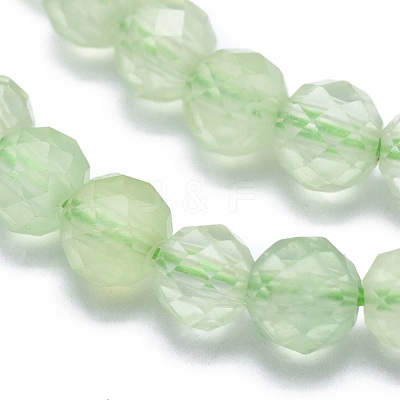 Natural Prehnite Beads Strands G-G792-33A-1