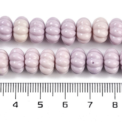 Synthetic Shell Dyed Carved Beads Strands SHEL-K007-10-1