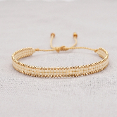 Adjustable Nylon Cord Braided Bead Bracelets BJEW-C011-17E-1