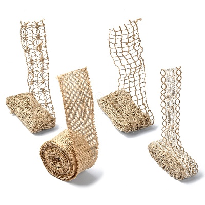 Braided Burlap Ribbon OCOR-YW0001-08-1