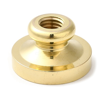 Golden Plated Wax Seal Brass Stamp Head AJEW-C031-01E-1