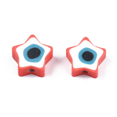 Handmade Polymer Clay Beads CLAY-T019-09G-1