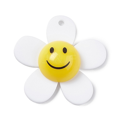 Opaque Acrylic Pendants X-OACR-P012-C08-1