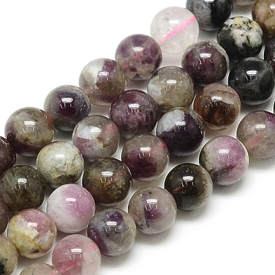 Natural Tourmaline Beads Strands G-S150-01-5mm-1