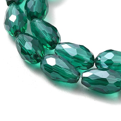 Electroplate Glass Beads Strands X-EGLA-R008-15x10mm-2-1