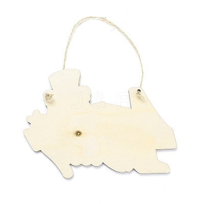 Independence Day Density Board Wooden Wall Ornament Doorplate Pendants HJEW-C004-05-1