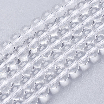 Natural Quartz Crystal Beads Strands X-G-C175-6mm-2-1