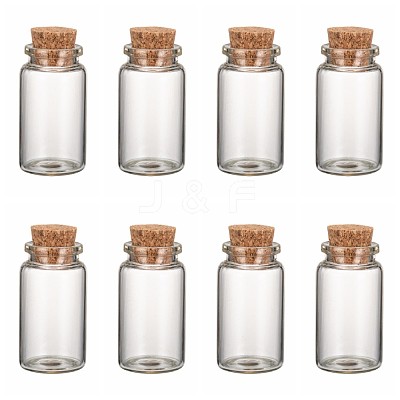 Glass Jar Glass Bottles X-AJEW-H004-4-1