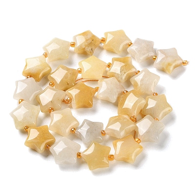 Natural Yellow Aventurine Beads Strands G-NH0005-008-1