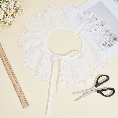 Polyester Embroidery Lace Collar AJEW-CY0002-85-1