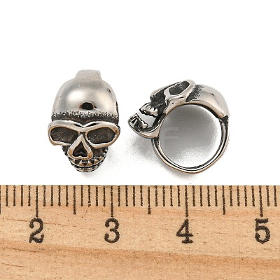 316 Surgical Stainless Steel European Beads STAS-Q326-06AS-02-1