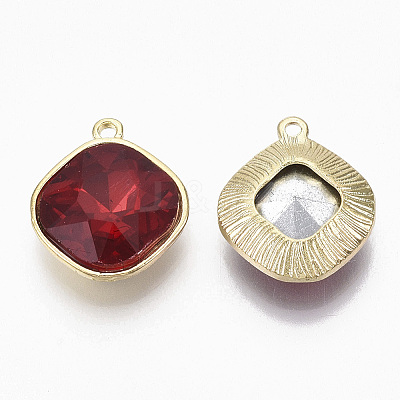 Golden Plated Alloy Pendants X-PALLOY-N154-03B-1