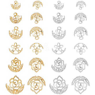 Brass Bead Cap KK-PH0006-05-1