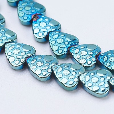Electroplate Non-magnetic Synthetic Hematite Beads Strands G-J380-8mm-A03-F-1