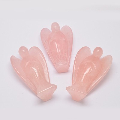 Natural  Rose Quartz Home Display Decorations DJEW-L009B-02-1