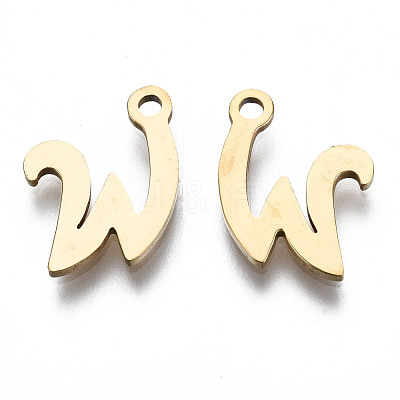 201 Stainless Steel Charms STAS-T044-217G-W-1