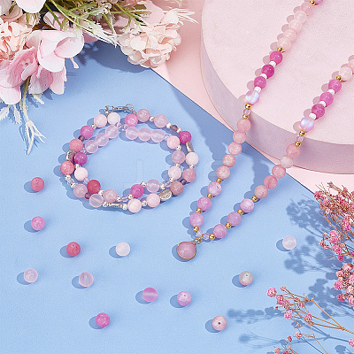 180pcs 10 Styles Natural & Synthetic Mixed Gemstone Beads G-PH0002-24-1