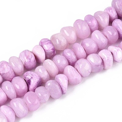 Dyed Natural Yellow Jade Beads Strands G-ZX005-13A-1